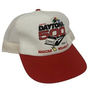 Vintage Embroidered WINSTON CUP DAYTONA 500 1996 Snapback Trucker Hat Mesh Cap